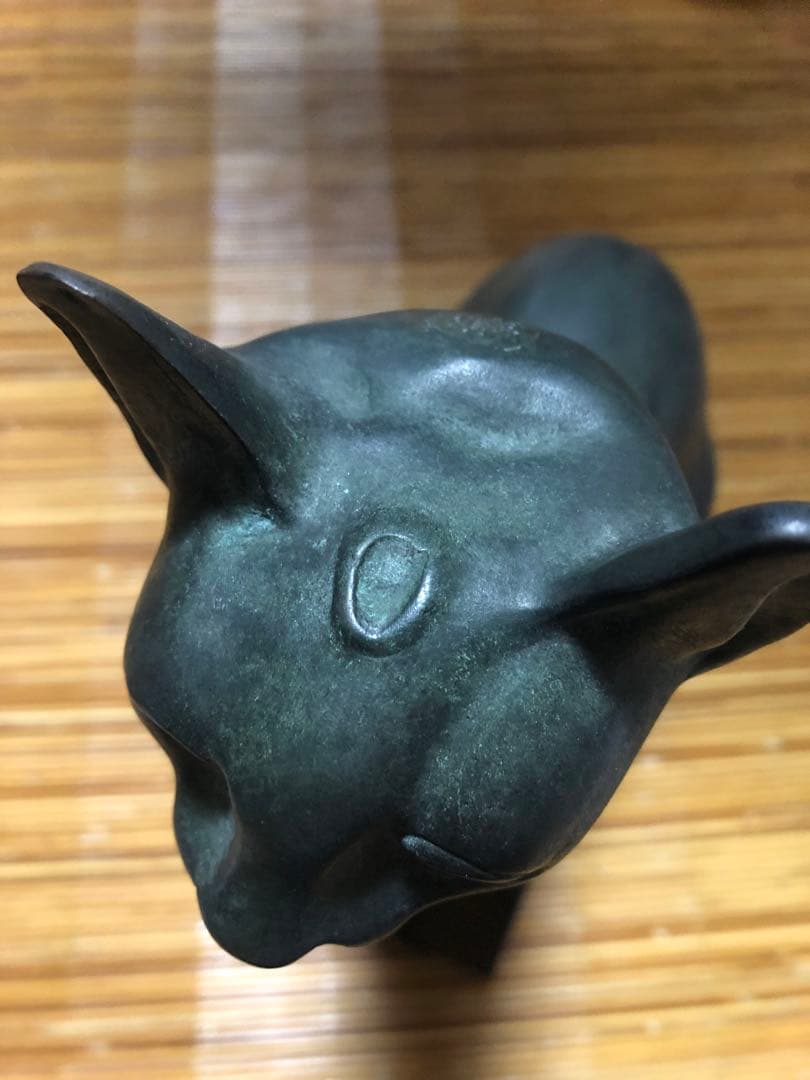 【猫】ブロンズ鋳造 33cm ルーヴル美術館工房監修