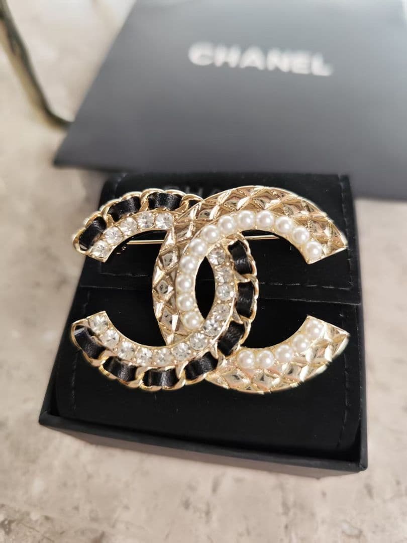 シャネル ブローチ[極美品]コサージュ