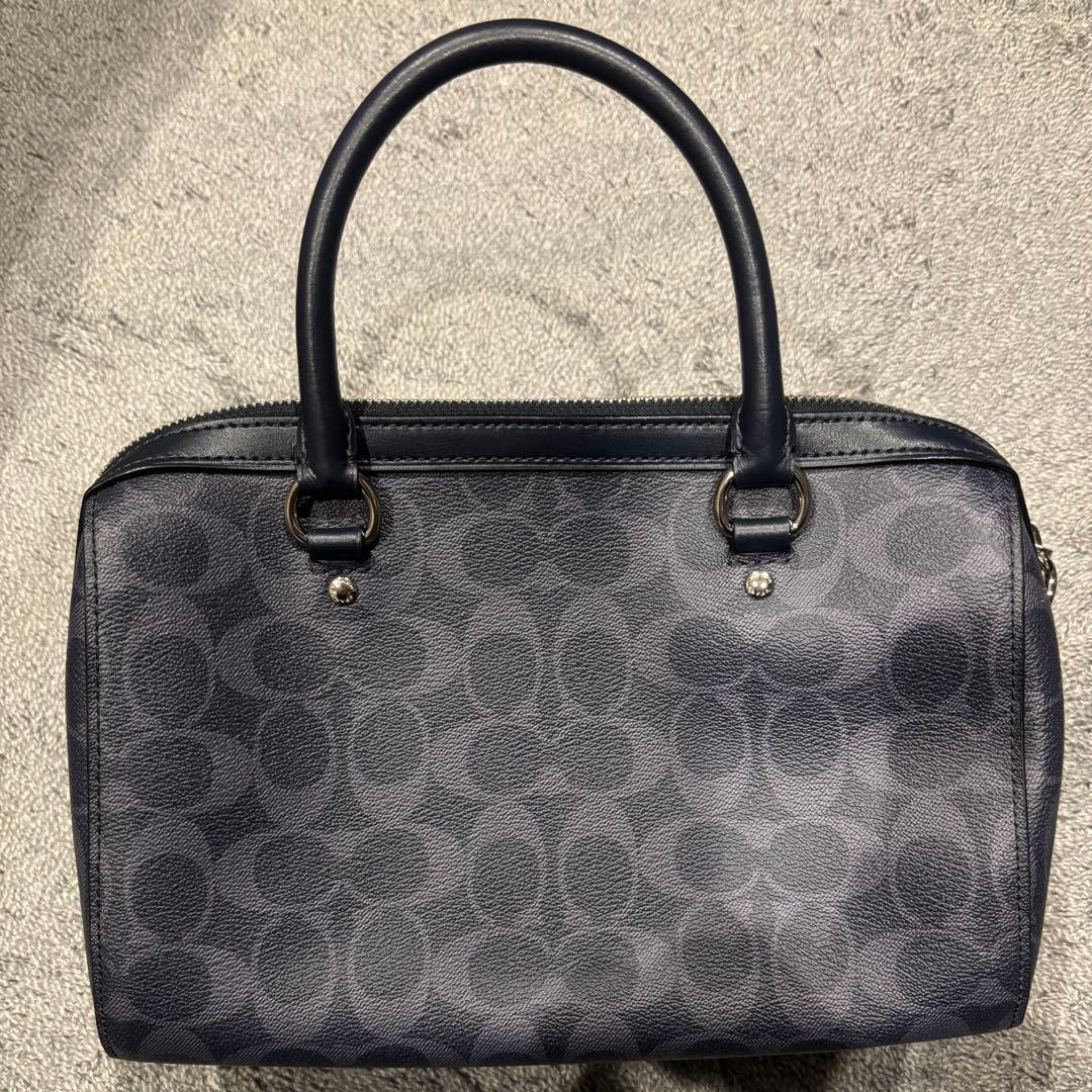 COACH 2WAYバッグ(ハンド/ショルダー) ネイビー