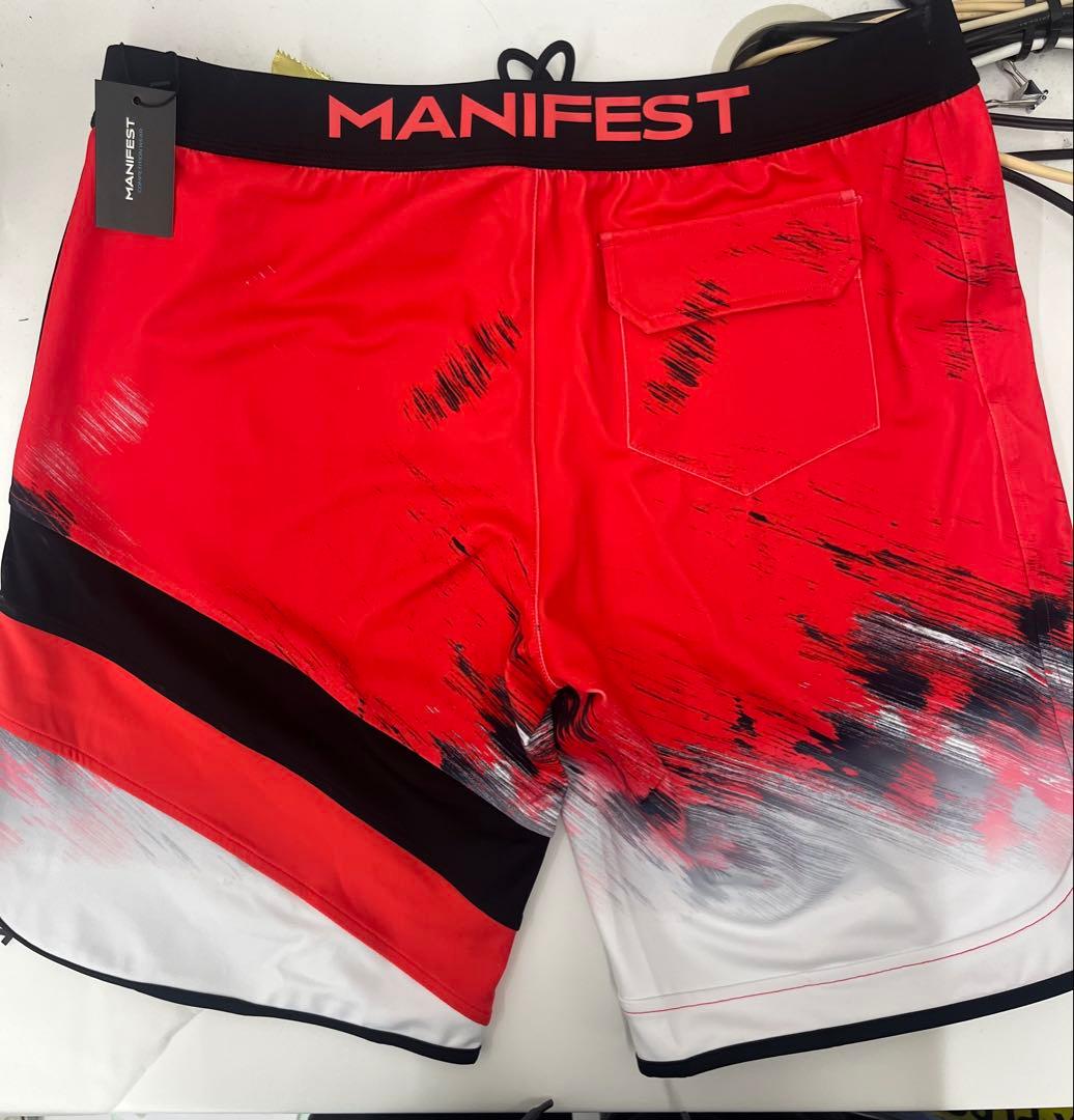 MANIFEST フィジーク用サーフパンツ32サイズ レッド
