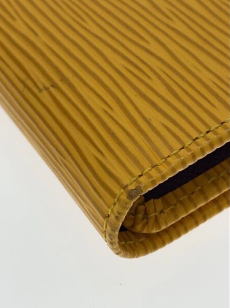 ルイ・ヴィトン M63389 エピ レザー イエロー 三つ折り長財