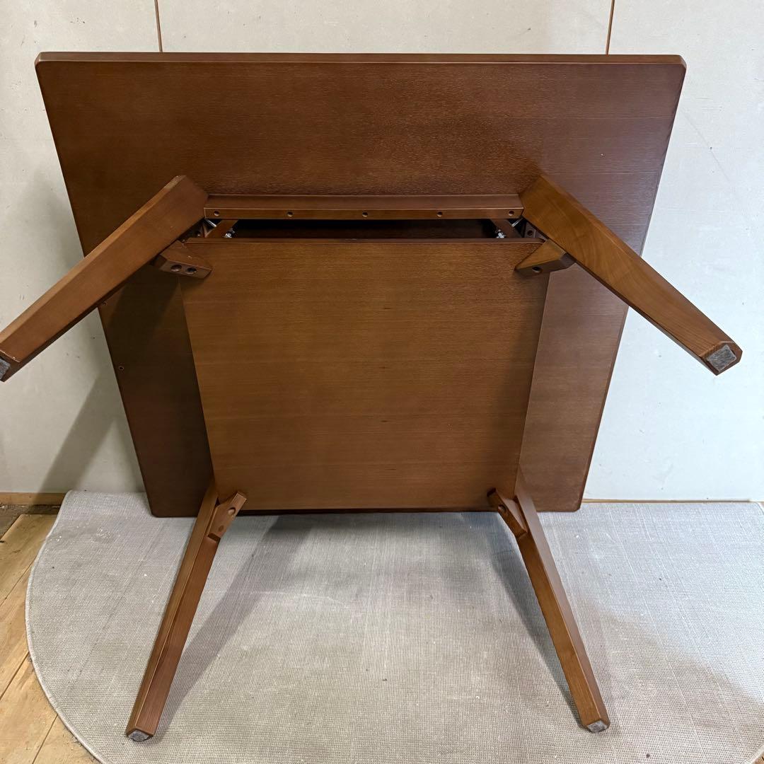 【695】ニトリ　木製ダイニングテーブル ブラウン 下棚付き