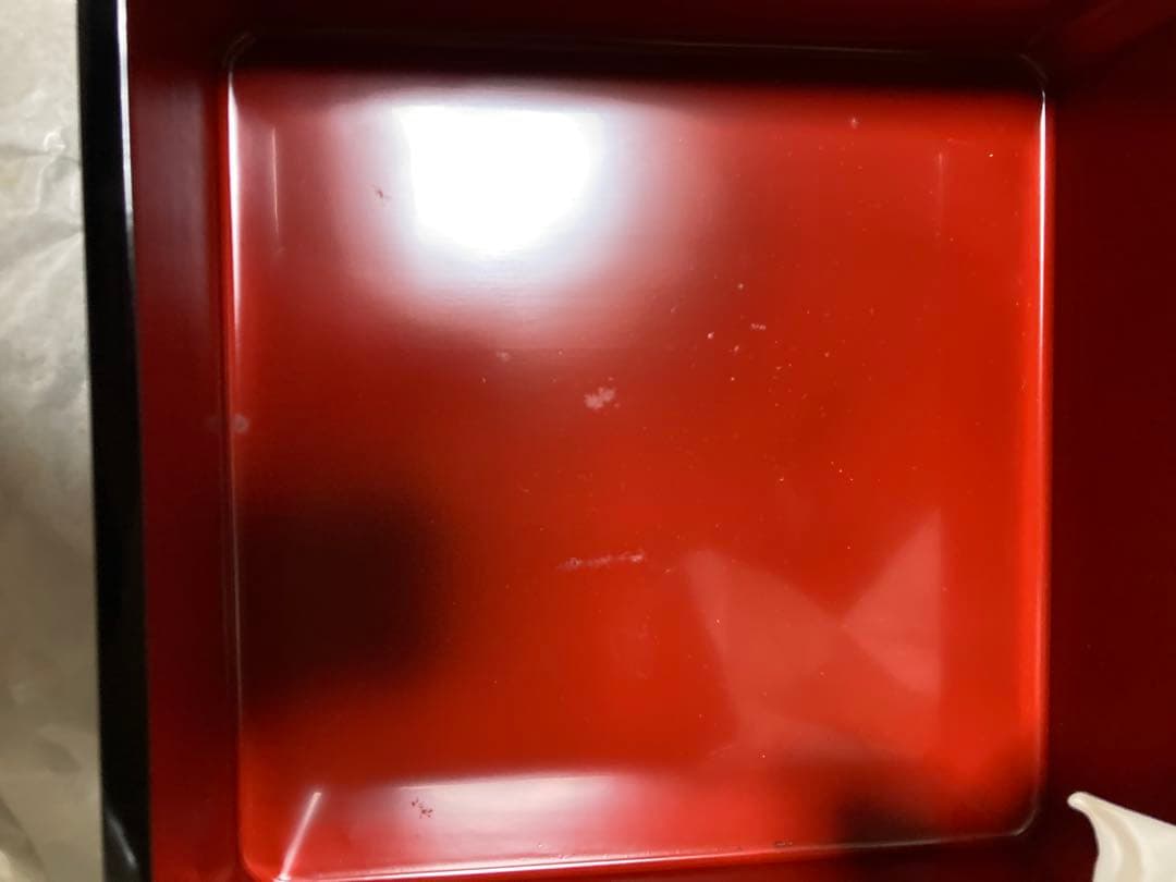 重箱 黒地 金色 松の木