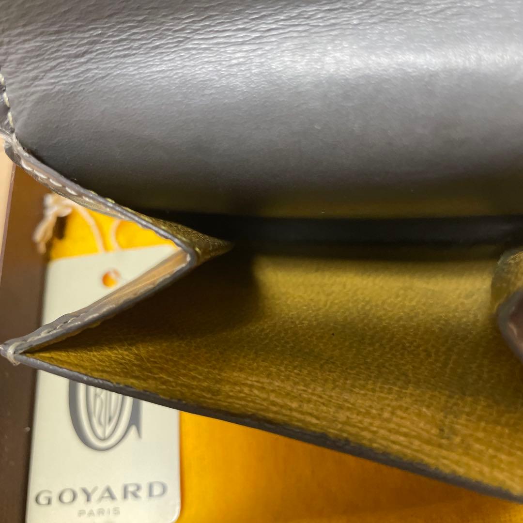 ゴヤール マリニーウォレット レザー ケース グレー 小銭入れ