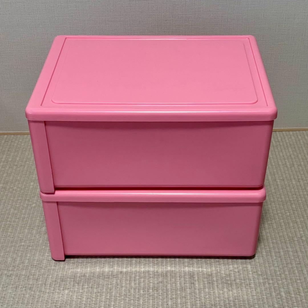 カオハナキティ　ハローキティ レトロ　収納ケース　チェストビンテージ　2セット