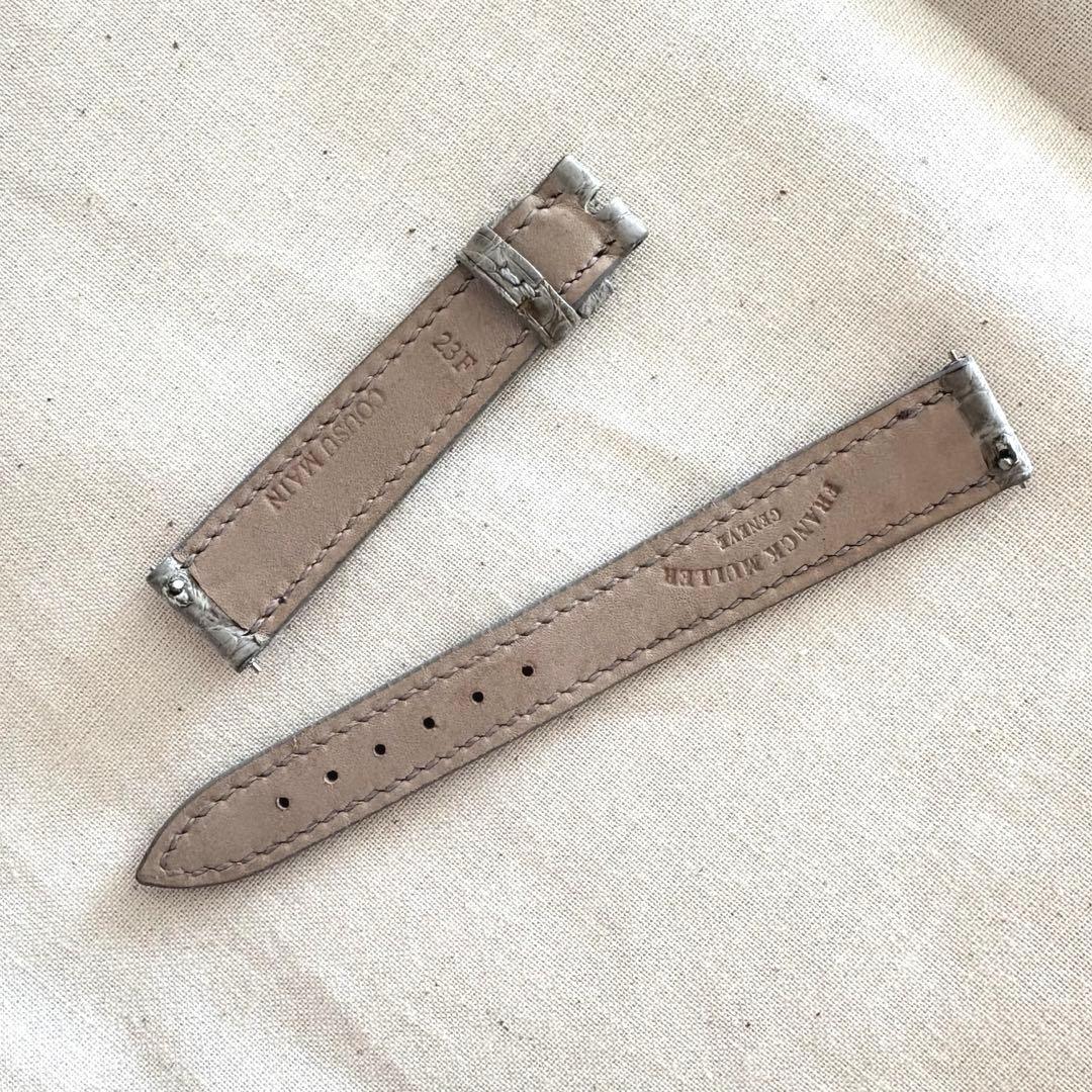 フランクミュラー　純正ベルト　トノーカーベックス 14-12mm グレー