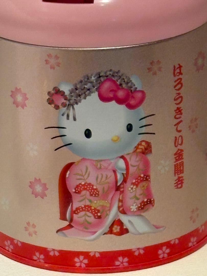 サンリオ　ハローキティ　レトロ　ゴミ箱缶　ダストボックス　キティ　小物入れ 新品