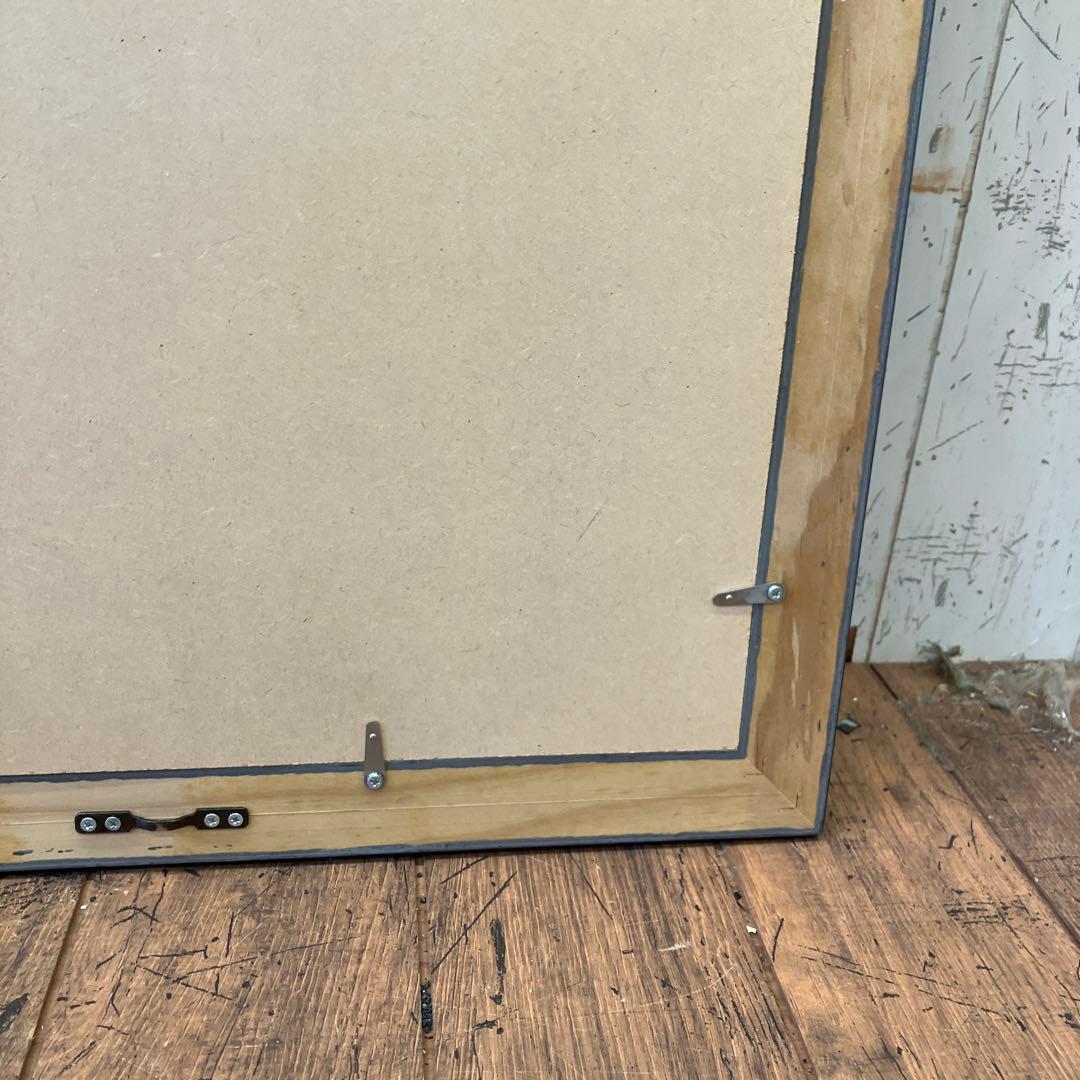 ブルーベリー リボン 花瓶 ガラス 複製画 琉球ガラス 植物 花イラスト 緑