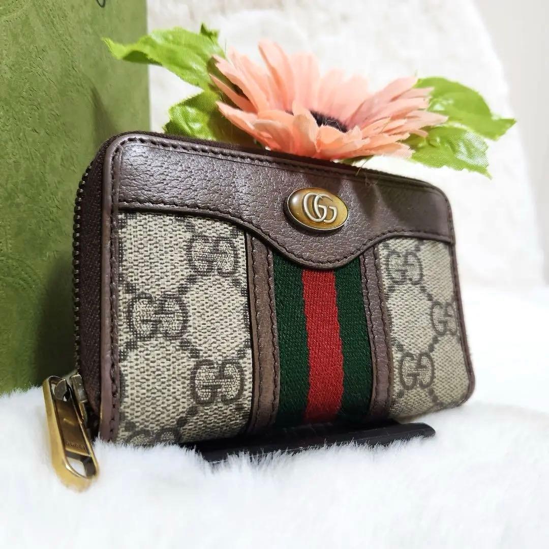 ✨ほぼ未使用✨グッチ　ケース　小銭入れ　シェリーライン　オフディア