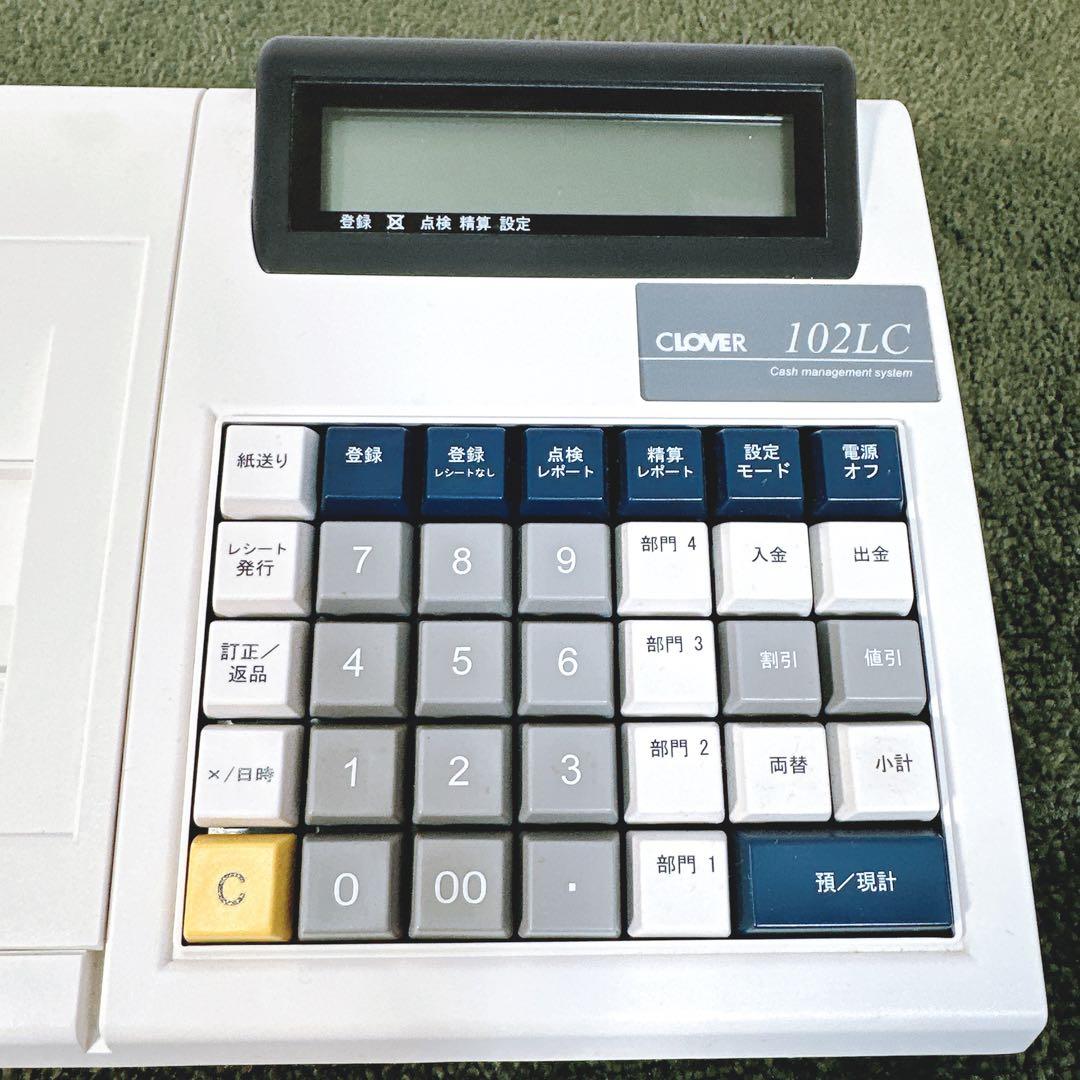CLOVER クローバー 102LC 電子レジスター 電池使用 店舗・イベント