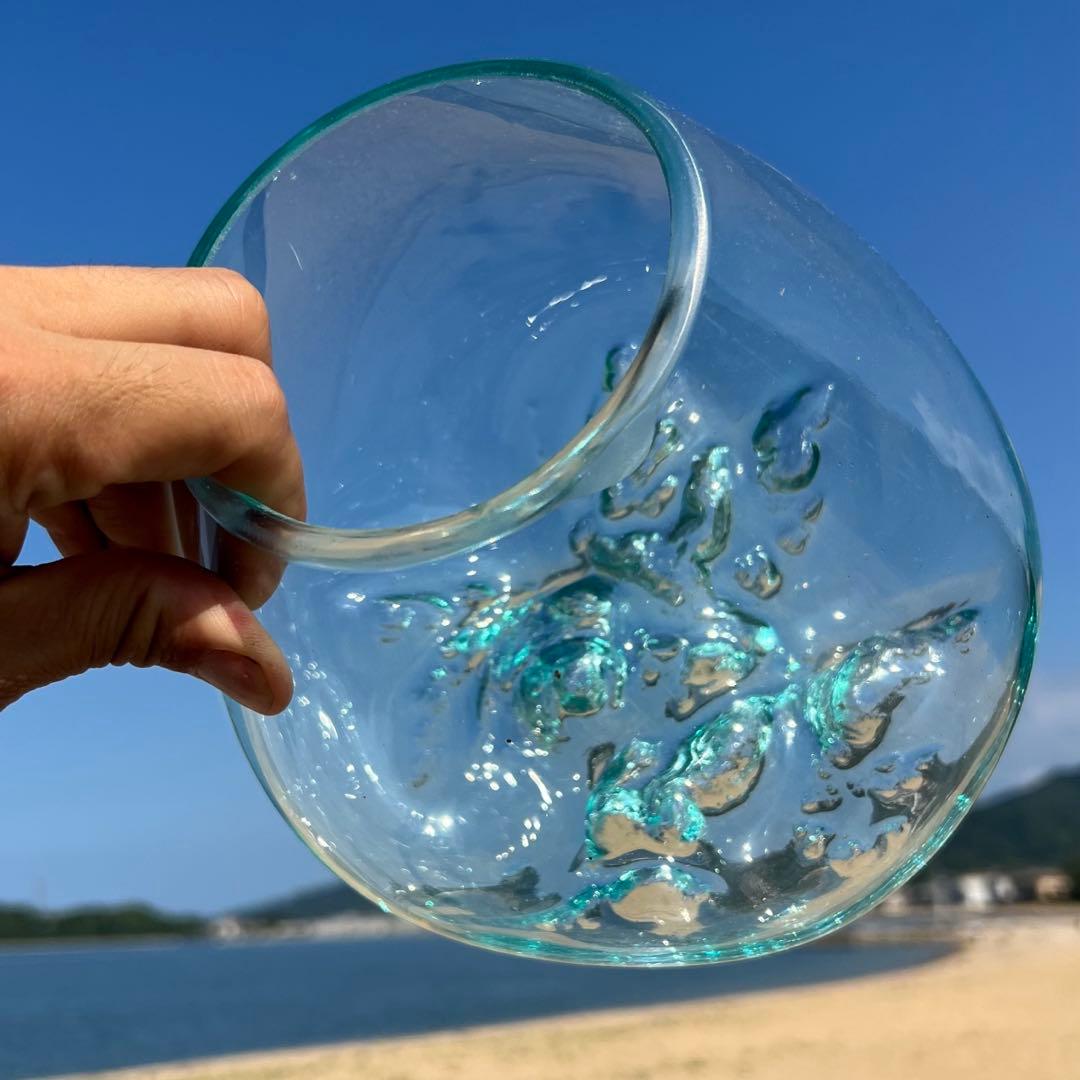 流木ガラス オブジェ中R 花瓶 金魚鉢 ガーデニング テラリウム 観賞魚 容器