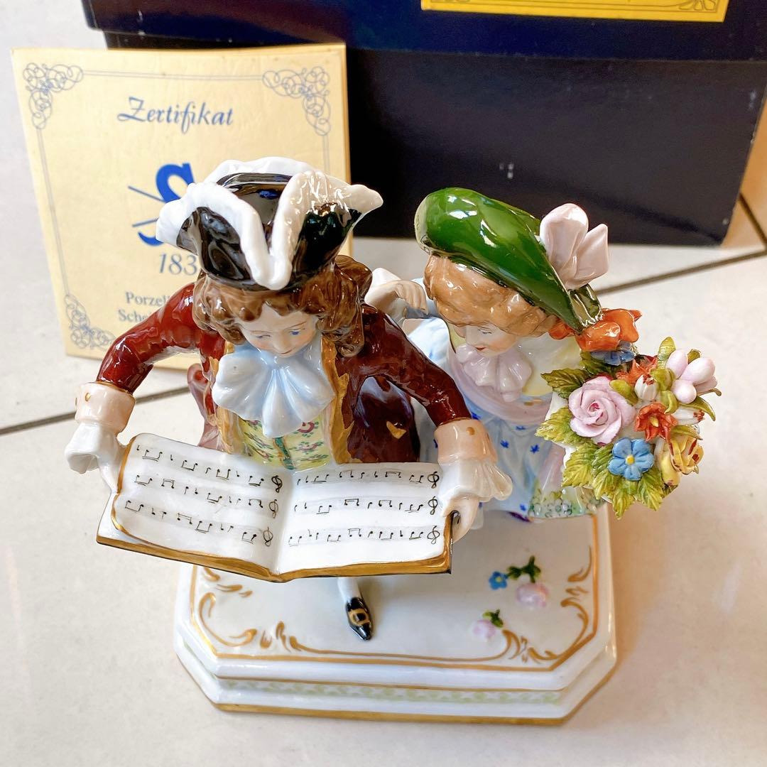 シャイベ　アルスバッハ　磁器　置物　アンティーク