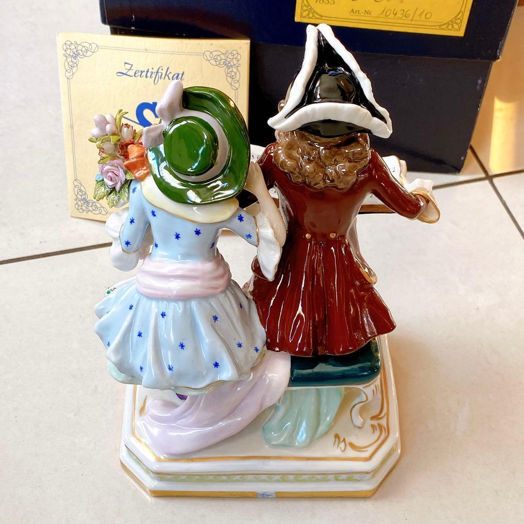 シャイベ　アルスバッハ　磁器　置物　アンティーク