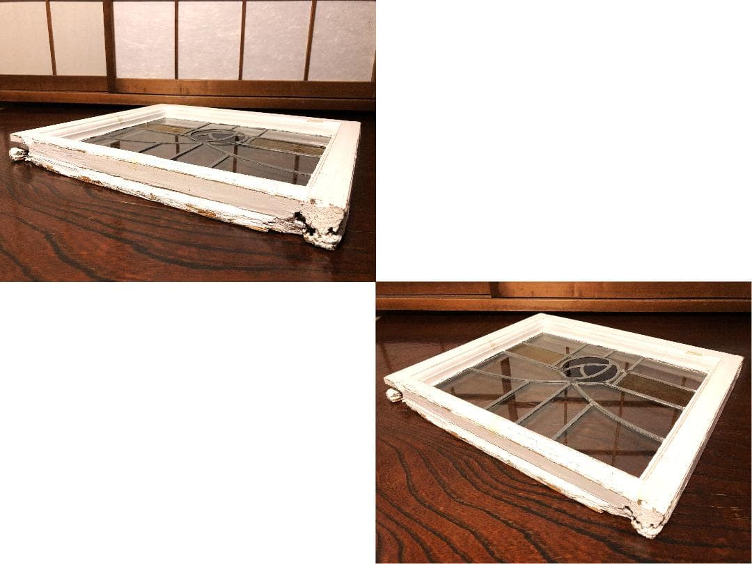 【 ステンドグラス窓 ２０世紀初期 】 英国アンティーク