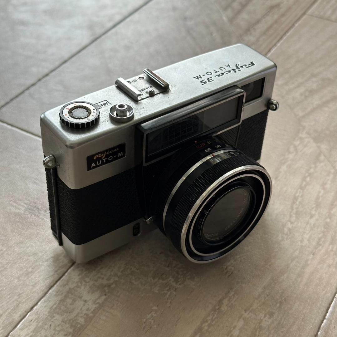 【現状品】Fujica 35 AUTO-M 35mmフィルムカメラ★ケース付き