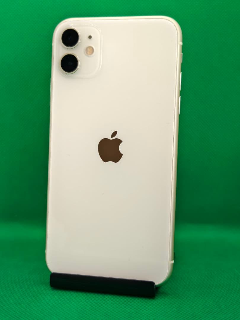 【384中古品】iPhone11 128GB ホワイト バッテリー100%