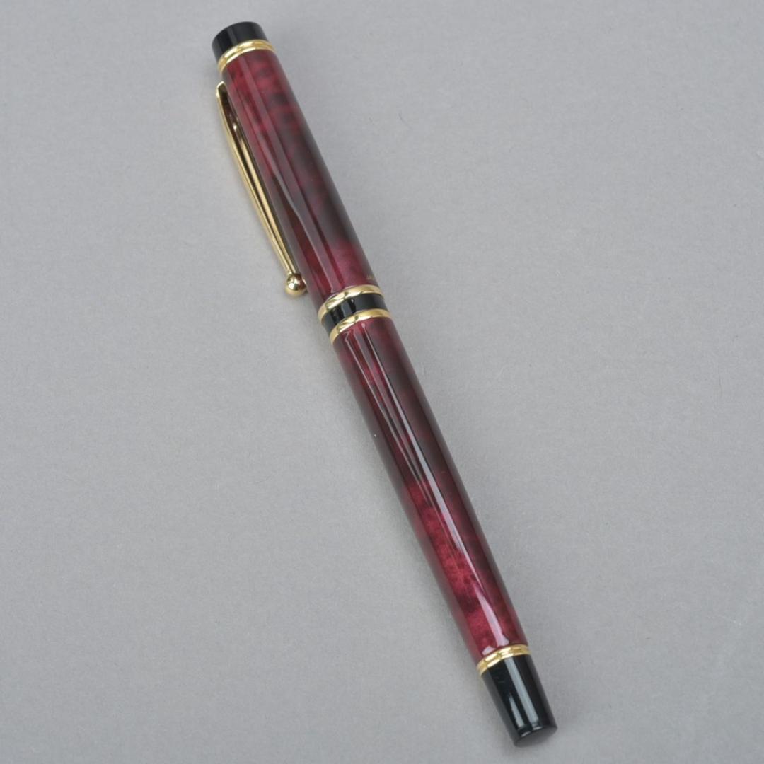 極美品 PILOT パイロット 万年筆ペン先14K-585F ボルドー ゴールド