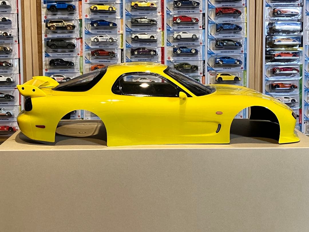タミヤ ラジコン マツダRX-7 塗装済 スペアボディ イエロー