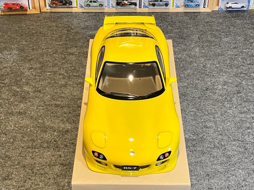 タミヤ ラジコン マツダRX-7 塗装済 スペアボディ イエロー