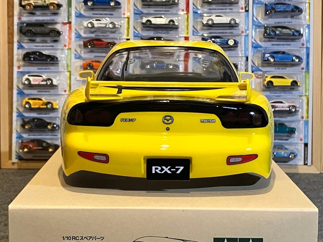 タミヤ ラジコン マツダRX-7 塗装済 スペアボディ イエロー