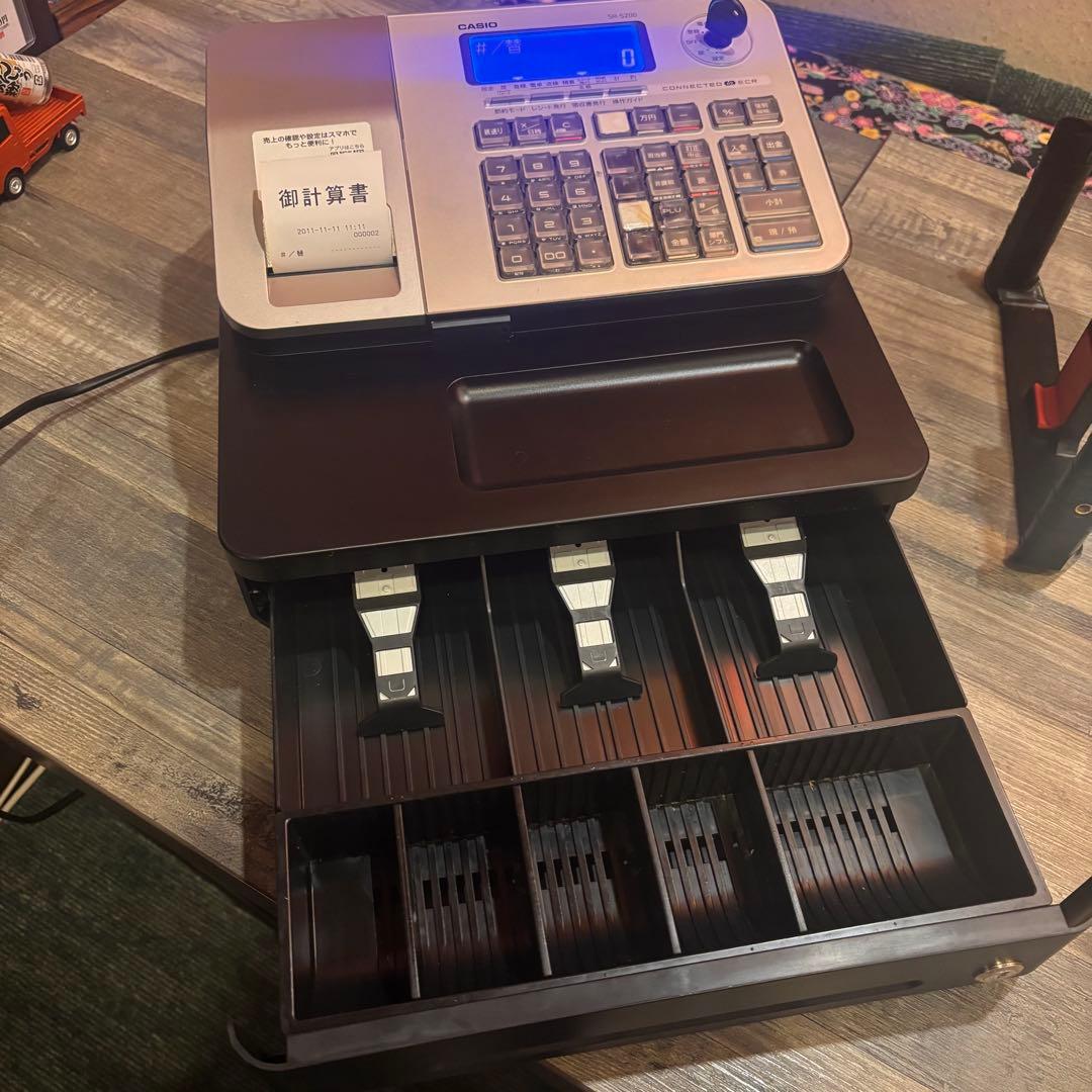 CASIO SR-S200 レジスター シルバー/ブラック