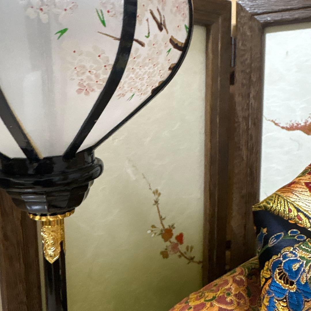 雛人形 お道具一式 京都西陣 親王飾り 屏風なし