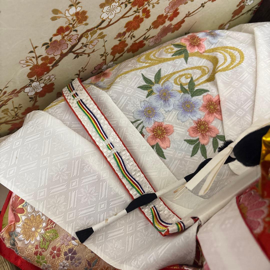 雛人形 お道具一式 京都西陣 親王飾り 屏風なし