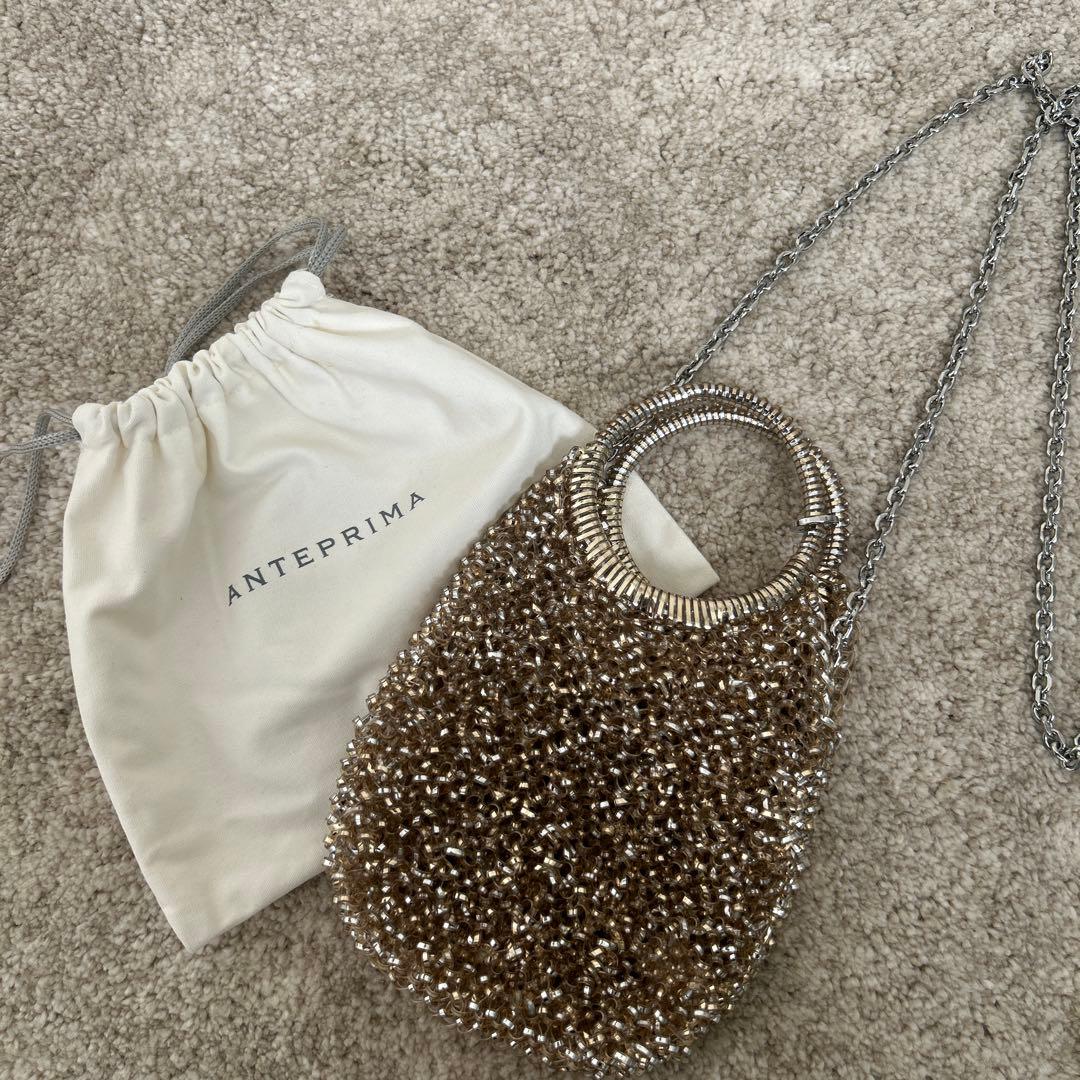 【美品】アンテプリマ　スタンダード／ラウンド 縦型／スモール／シルバーゴールド