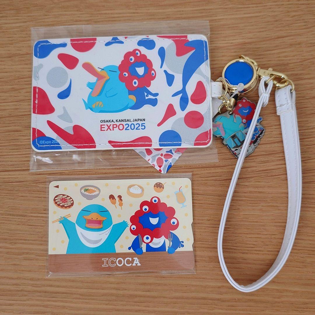 大阪関西万博限定　ミャクミャク×イコちゃん ICOCA&パスケースセット