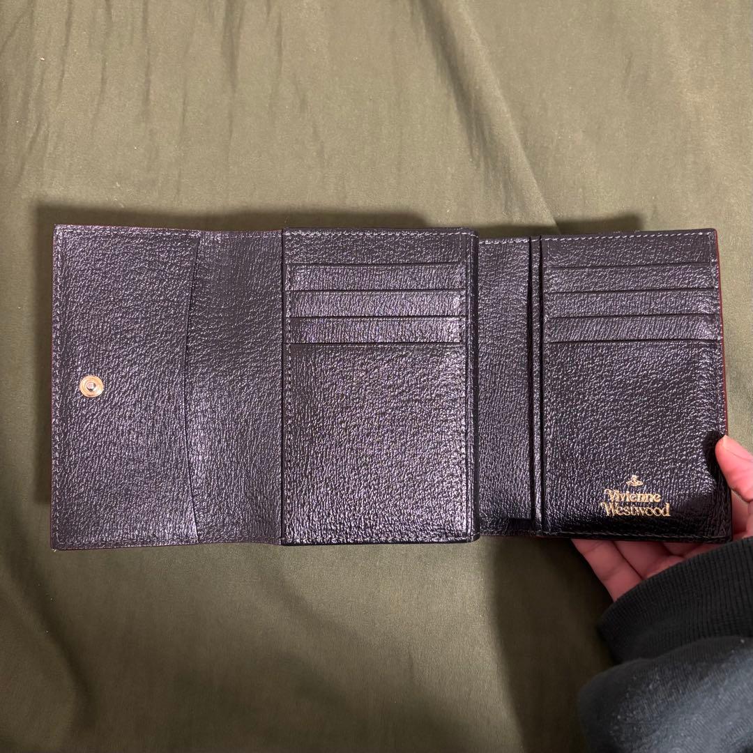⭐*︎様 Vivienne Westwood 黒レザー三つ折り財布