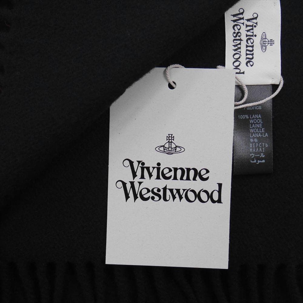 新品タグ付 ヴィヴィアンウエストウッド マフラー ブラック