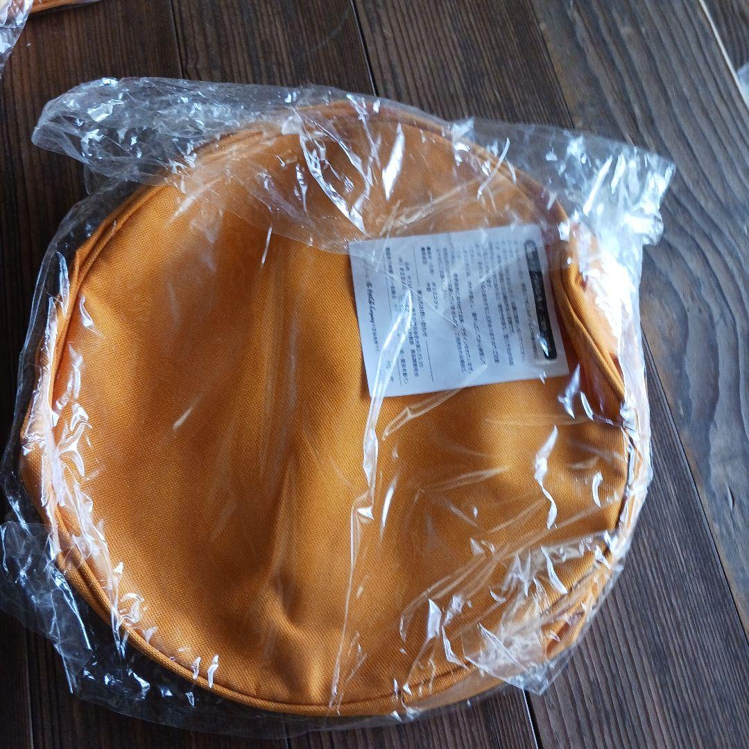 コカコーラ クーオレンジ手提げバッグ 10個 子供 ファスナー 円形 ノベルティ