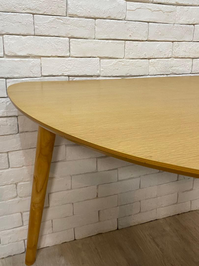 【うーあん　】半円　ダイニングテーブル　￼リビング　机　デスク　格安