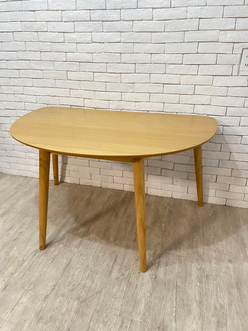 【うーあん　】半円　ダイニングテーブル　￼リビング　机　デスク　格安