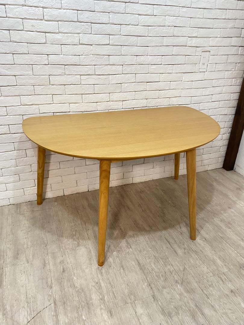 【うーあん　】半円　ダイニングテーブル　￼リビング　机　デスク　格安