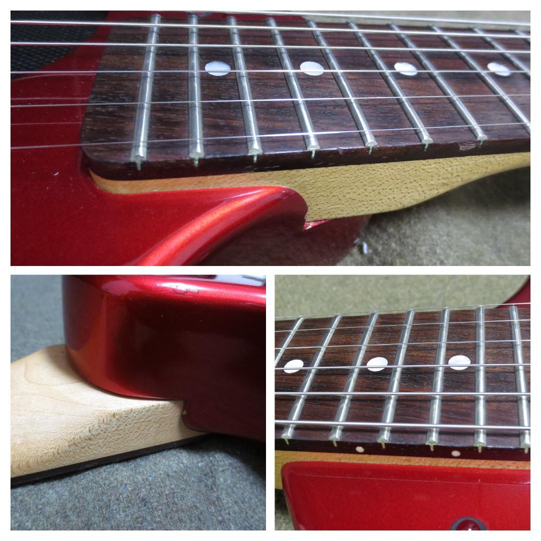 【整備済】フェルナンデス ZO-3ギター レッド×ゴールドパーツ