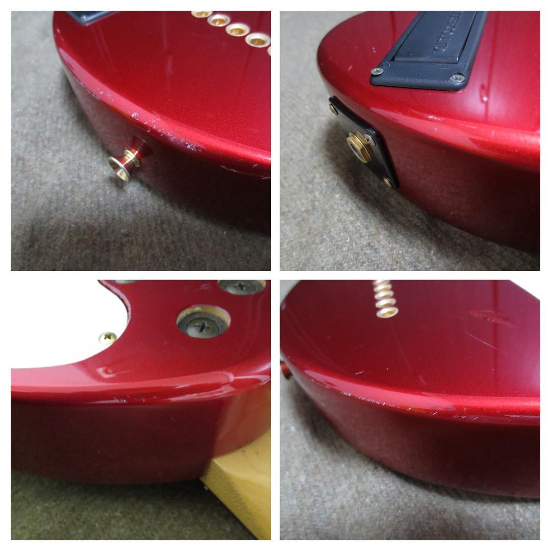 【整備済】フェルナンデス ZO-3ギター レッド×ゴールドパーツ