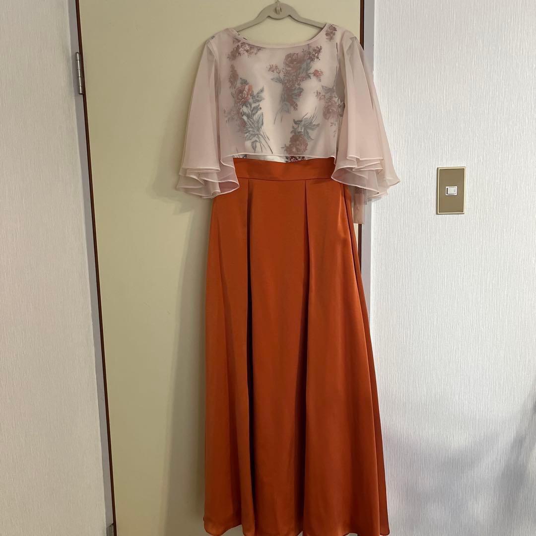 花柄ノースリーブパーティードレス ボレロ付　　AIMER 新品