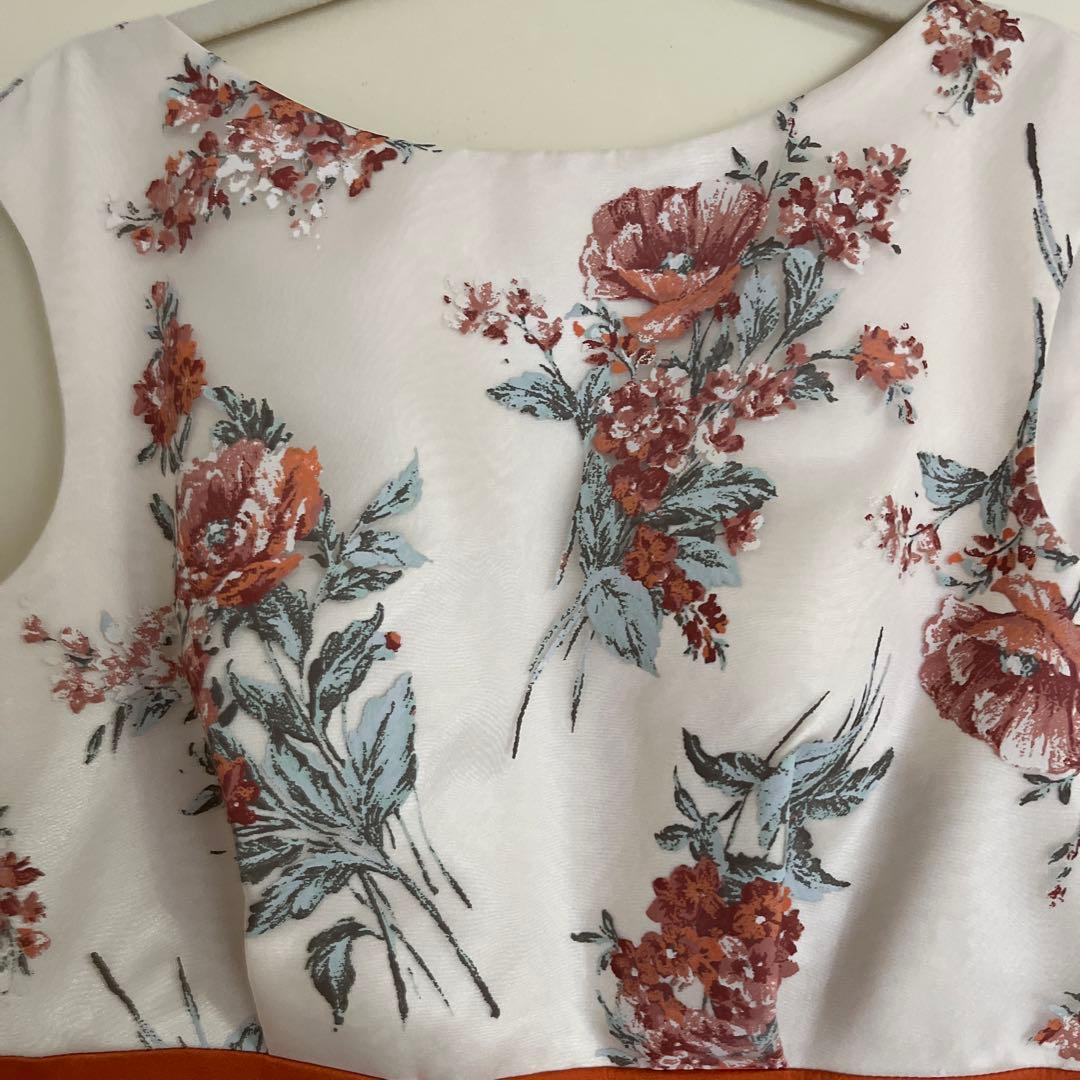 花柄ノースリーブパーティードレス ボレロ付　　AIMER 新品