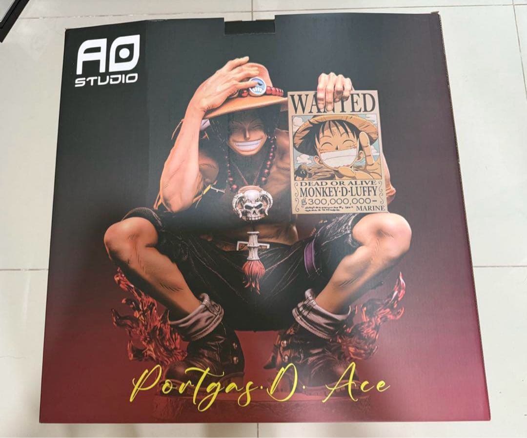 【髪斬りや〜】ワンピース エース ガレージキットフィギュア超特大56cm