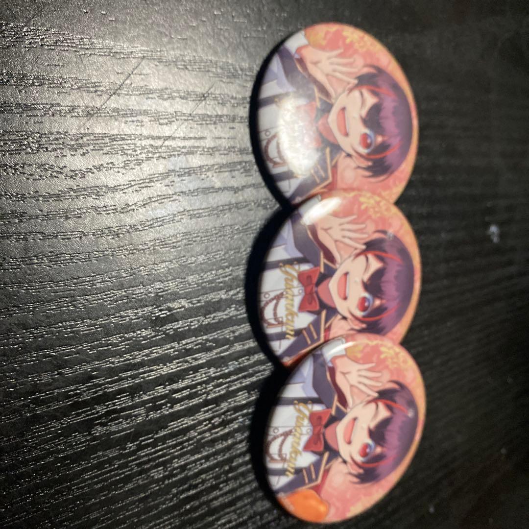 カラフルピーチ　缶バッチ　ゆあんうりたっつん