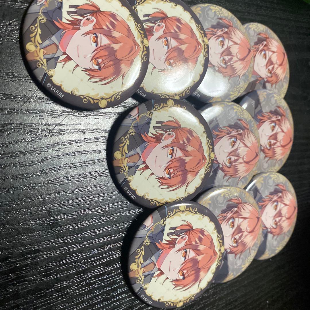 カラフルピーチ　缶バッチ　ゆあんうりたっつん