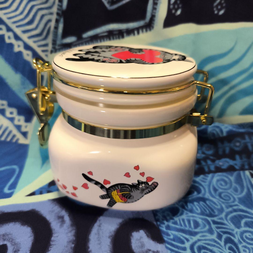 クリバンキャット猫デザイン 陶器製保存容器