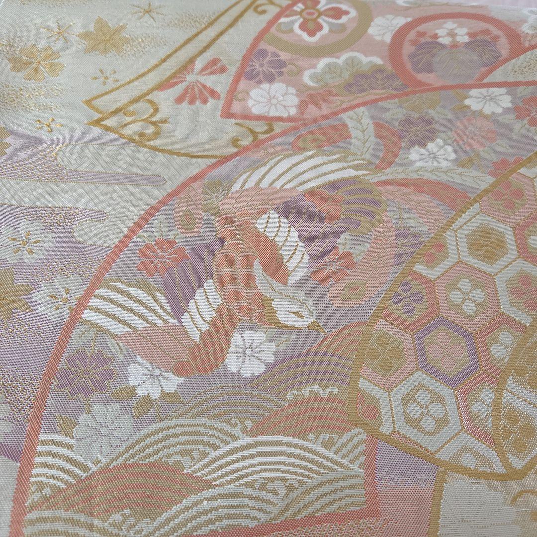 訪問着4点フルセット着物、袋帯、帯締め、帯揚げ トールサイズ対応