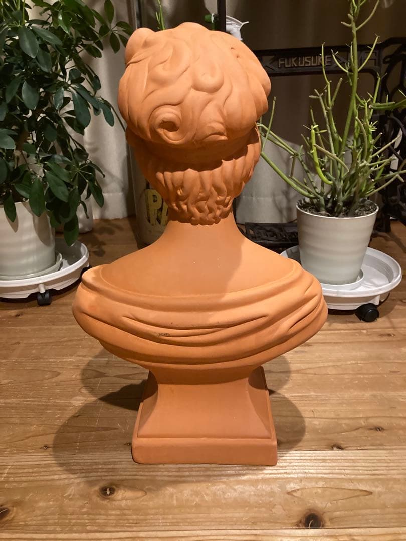 アンティーク女性像 テラコッタ　オブジェ 置物 インテリア　ポルトガル製