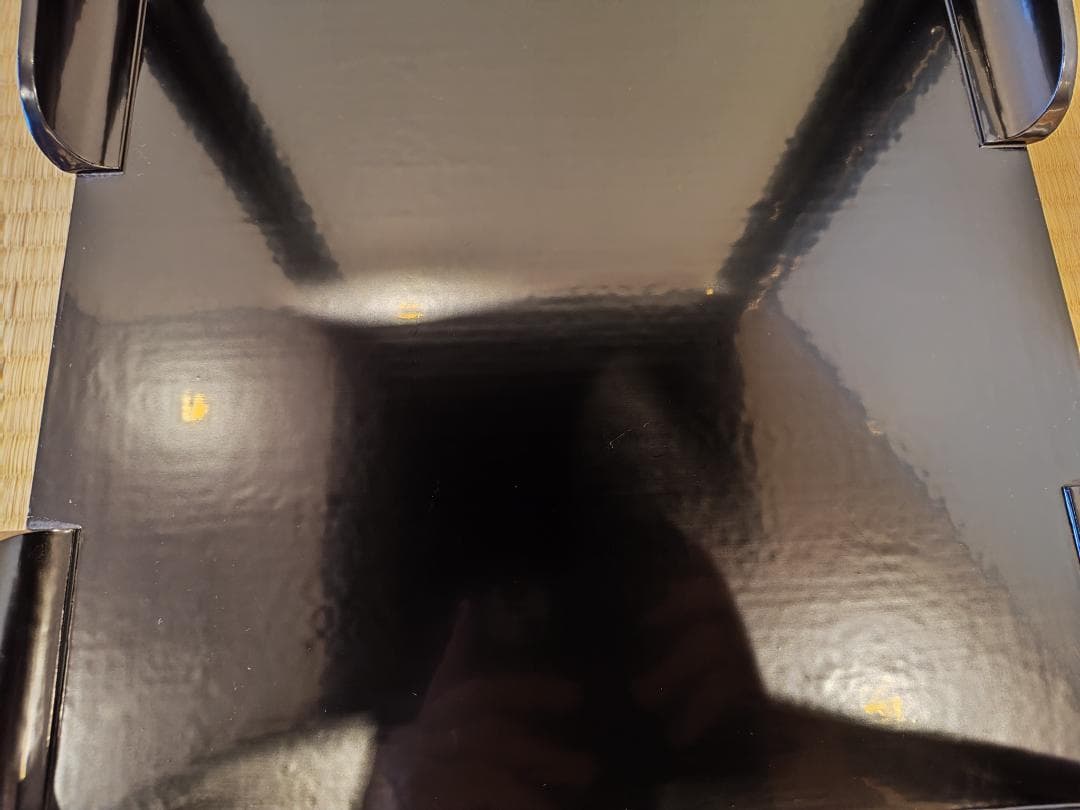 送料込【逢絢亭】茶道具 棚物 高麗卓 京塗 一閑塗 木製 佐々木宗章 共箱入り