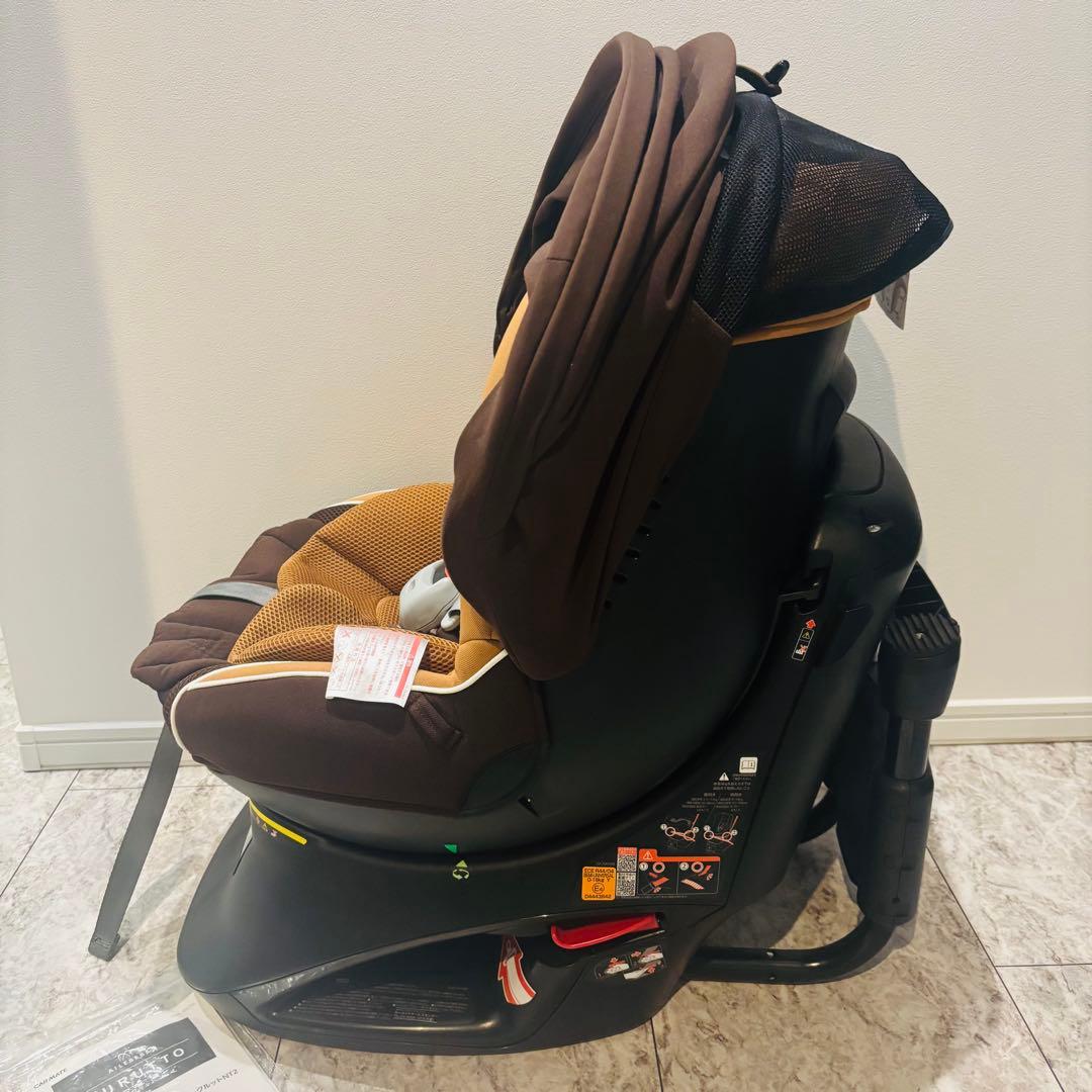【美品】エールベベ クルットNT2 チャイルドシート　シナモンブラウン
