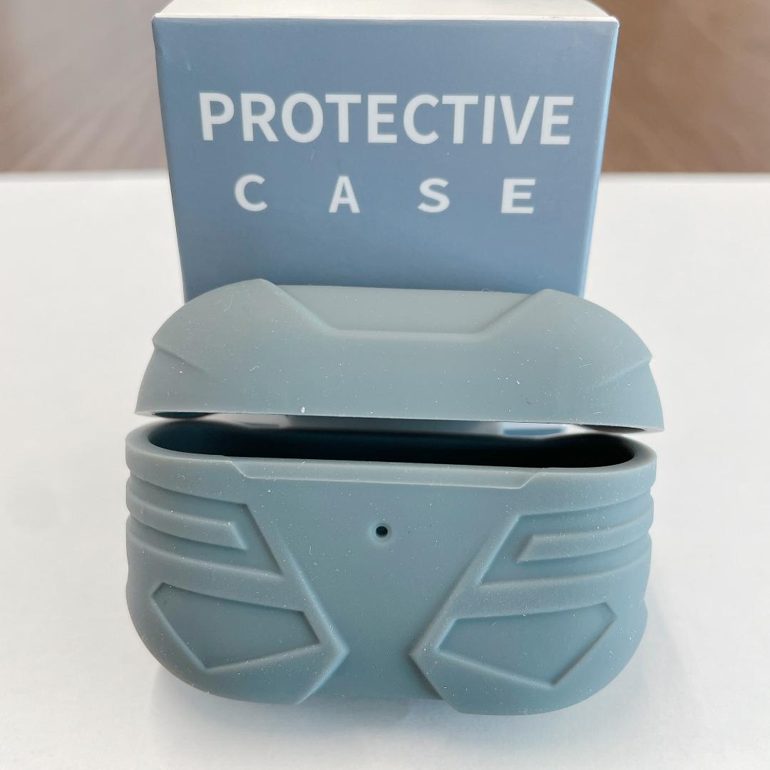 ♡AirPods Pro ケース, URGARMEE シリコン グレー