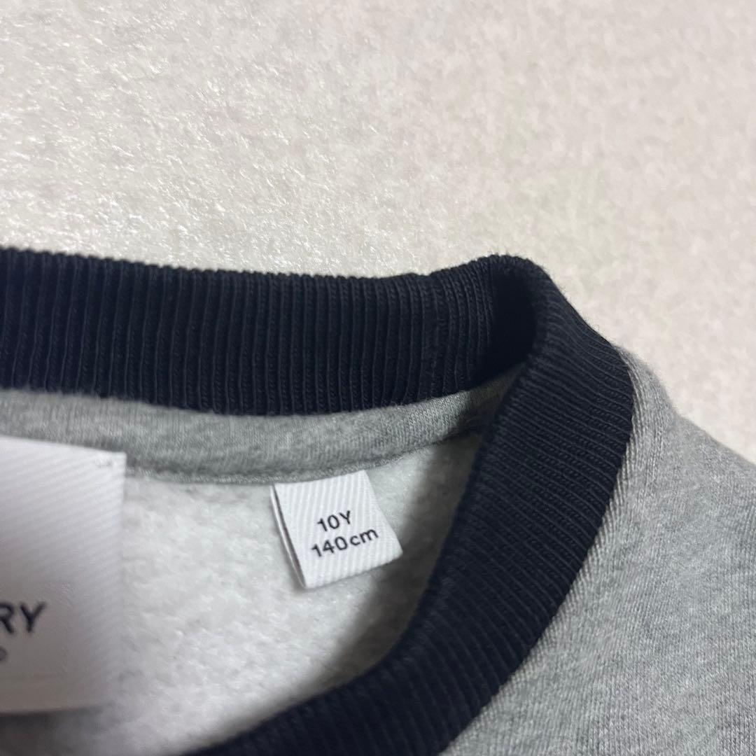 BURBERRY ロゴスウェット トレーナー 10Y 140cm グレー キッズ