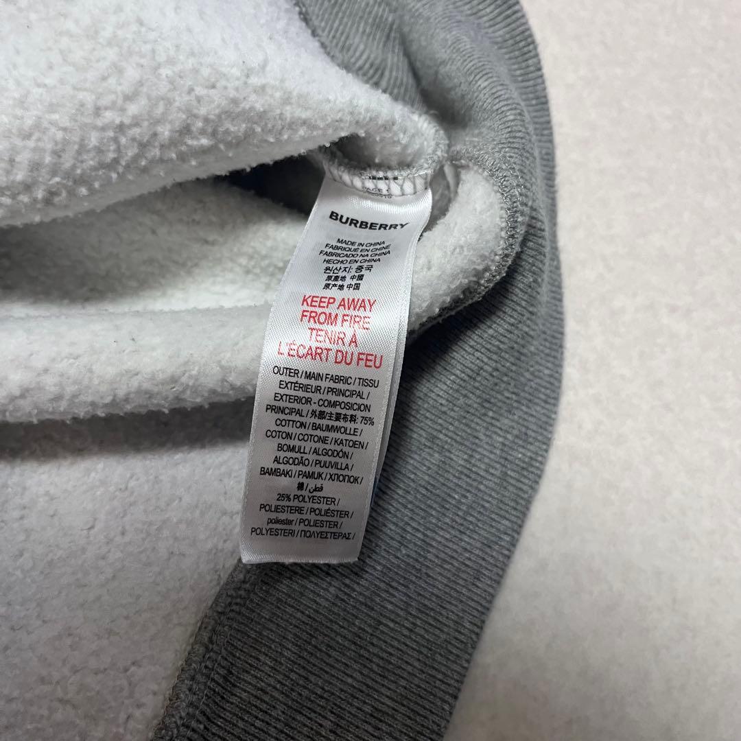 BURBERRY ロゴスウェット トレーナー 10Y 140cm グレー キッズ